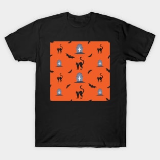 Spooky Halloween Pattern T-Shirt